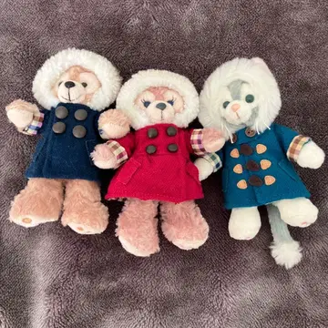 더피 셰리메이 젤라토니 인형 배지 더플 코트