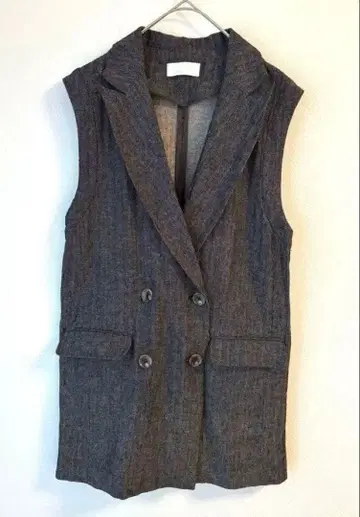 개럴개런트 린넨 더블 베스트 그레이 베스트 2024