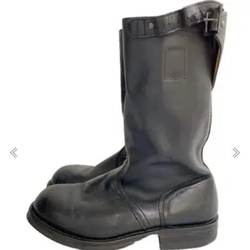 엔지니어 부츠 블랙 백 스트랩 포함