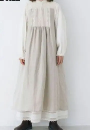 사만사 모스모스 kazumi 콜라보 슬리브리스 레이스 원피스