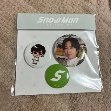 SnowMan 팝업 대만 아베 료헤이 캔 배지