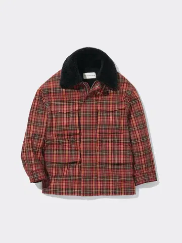 gu x beautiful people 콜라보 체크 보아 블루종