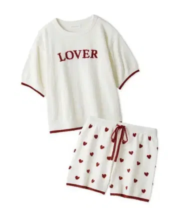 SNIDEL HOME 하트 무늬 룸웨어 셋업