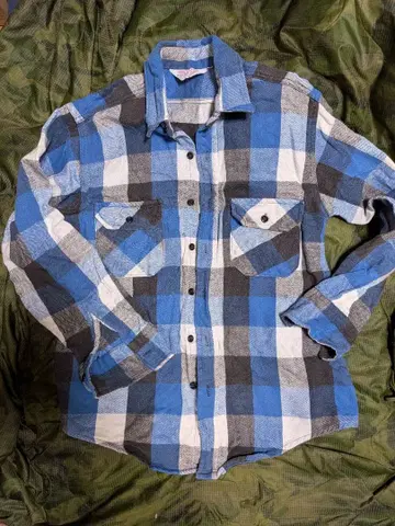 80s FROST PROOF 헤비 플란넬 셔츠 15 1/2 좋은 배색
