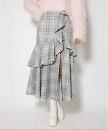 rienda 프릴 슬릿 하이웨스트 스커트 숏팬츠