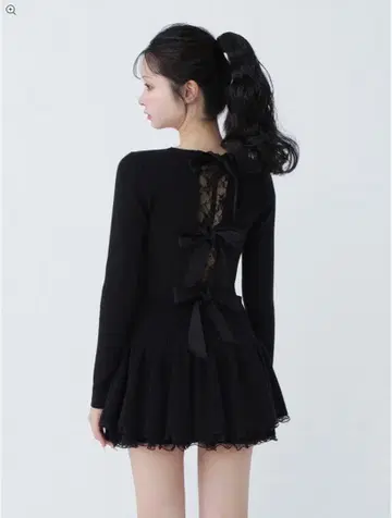 M me eme 세트 Back ribbon rib knit tops