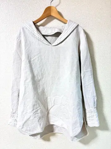 boko 린넨 세일러 긴팔 셔츠