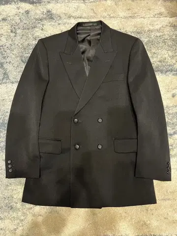 00s 빈티지 더블 브레스트 자켓 블랙 포멀 슈트