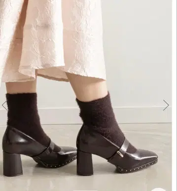 새상품급 RANDA 모헤어 니트 삭스 부츠 23.5cm