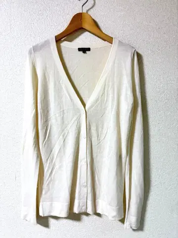 theory 아이보리 V넥 가디건 S사이즈