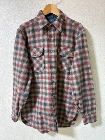 펜들턴 플란넬 체크 무늬 긴팔 셔츠 M 사이즈