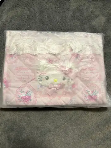 화이트 프릴 디자인 시리즈 챠미 키티 2WAY 토트백