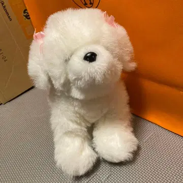 알파 리본 포함 봉제 인형 레트로