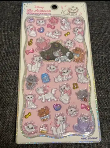 디즈니 Disney 푸치 드롭 스티커 모자 꽁지 드롭 씰