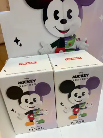 POP MART 미키 미츠 픽사 미개봉 2상자 세트
