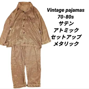 빈티지 파자마 새틴 아토믹 셋업