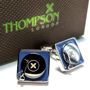 tsc138 영국제 톰슨 커프 링크스 블루/파랑 레코드 플레이어 새상품