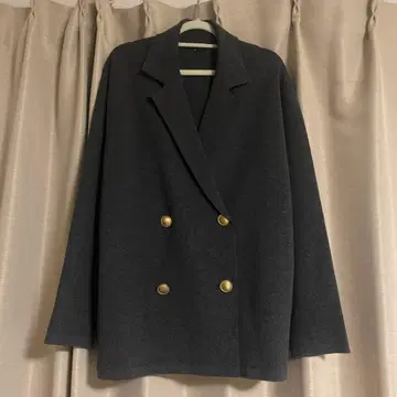 PLST 플라스테 더블 자켓 S 다크 그레이