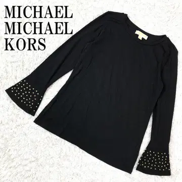 마이클코어스 플레어 슬리브 티셔츠 블랙 M B662