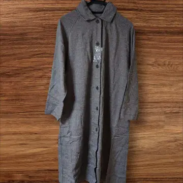 [ 미사용 새상품 ] 블루 블루위로 그레이 롱 코트 단추식