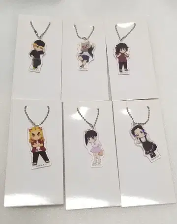 귀멸 로손 아크릴 키링 사복 여름옷