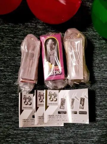 Barbie 패키지 미니어처 참 2종 3개 [미개봉 새상품] 65주년