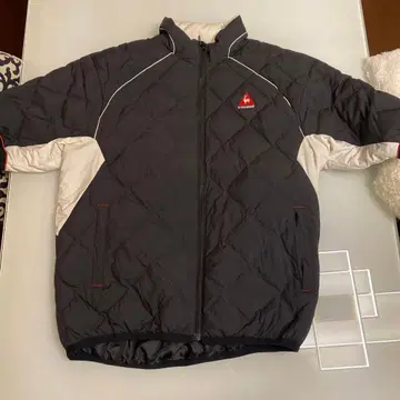 르꼬끄 스포르티브 퀼팅 자켓 블랙/화이트 남성용