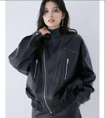 새상품 MURUA 빈티지 라이크 세미 더블 라이더스