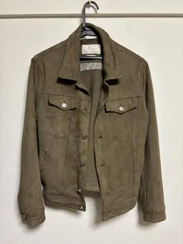 ZARA MAN 올리브 그린 스웨이드 자켓