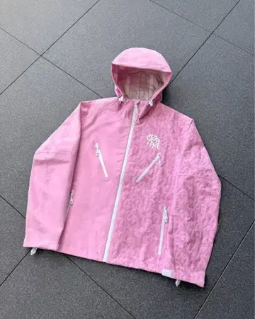 mertra monogram shell jacket (pink)