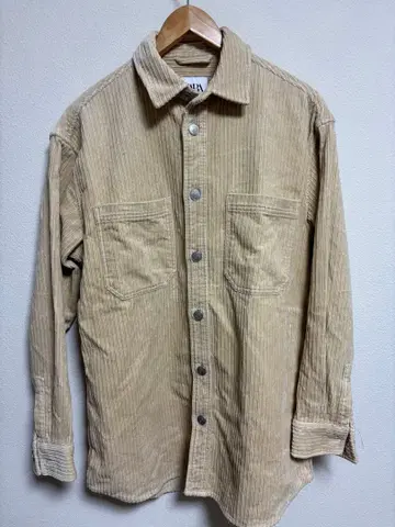 ZARA 릴랙스핏 코듀로이 셔츠