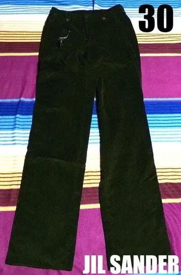 미사용 데드 JIL SANDER 코듀로이 팬츠 실측치수 30 다크 그린
