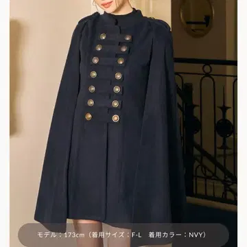 다리치 나폴레옹 케이프 코트 NAVY 프리 사이즈