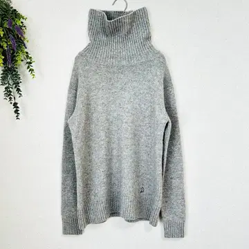 고품질 DRESSTERIOR 캐시미어 혼방 울 터틀넥 니트 S