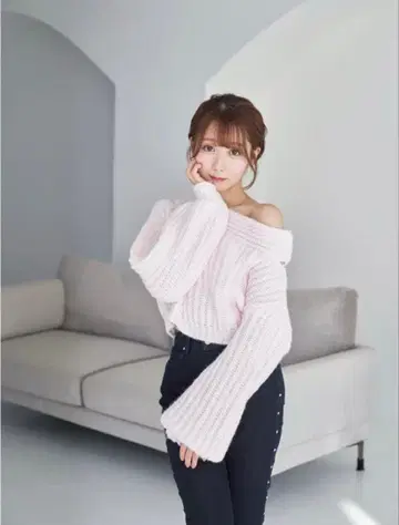 rosemuse open o/s fluffy knit