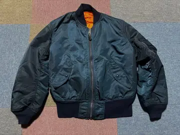 90s ALPHA MA-1 네이비 리버서블 USA제