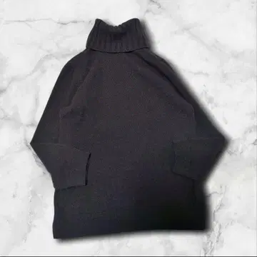 새상품급 키요코 타카세 캐시미어 100% 터틀넥 니트 블랙