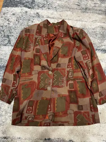 00's 빈티지 올 패턴 아트 디자인 자켓