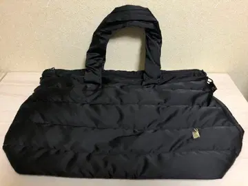 ROOTOTE 새상품급 퀼팅 토트백 대 블랙 여행용