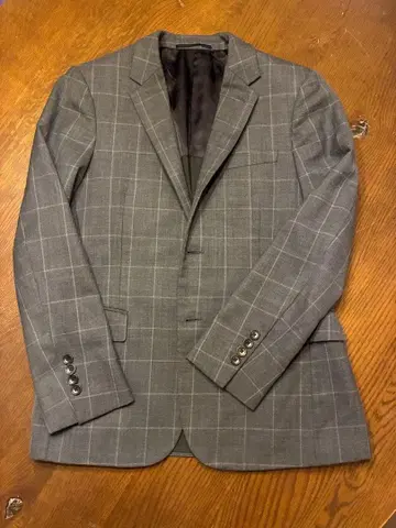 유나이티드 애로우즈 B&Y 윈도우펜 자켓 44 사이즈 그레이