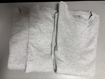 유니클로 스웨트 셔츠 그레이 XXL 3장