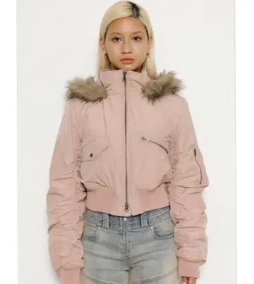 LAGUA GEM HOOD COMPACT MILITARY 풀오버 핑크