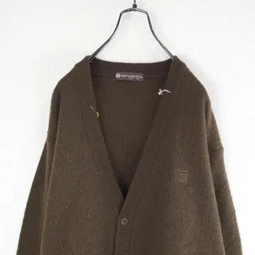 G9613*컨디션 최상 mario giorgi 니트 가디건 브라운