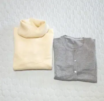 유니클로 캐시미어 터틀넥 스타일 스웨터 라인 가디건 스웨터