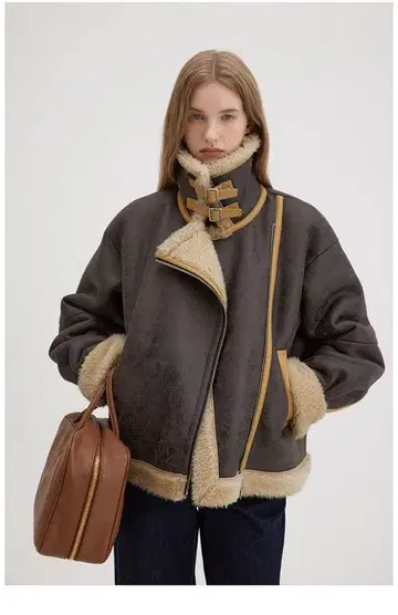 [ 중고 ] Fano Studios 스탠드 카라 라이더 자켓 ( M )