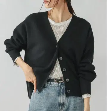 글로벌 워크 가디건 맨투맨 라이크 V넥 가디건 새상품급