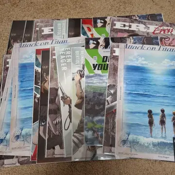 제일복권 진격의 거인 클리어 포스터 묶음 판매