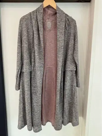 Akiakane 아키아카네 사에라 그레이 레이스 롱 가디건 L