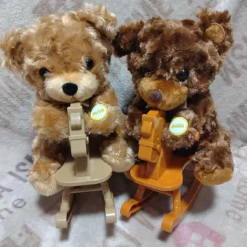 흔들흔들 목마 베어 봉제 인형 2종 세트