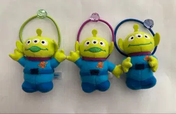 디즈니 리틀 그린멘 머리끈 3개 세트